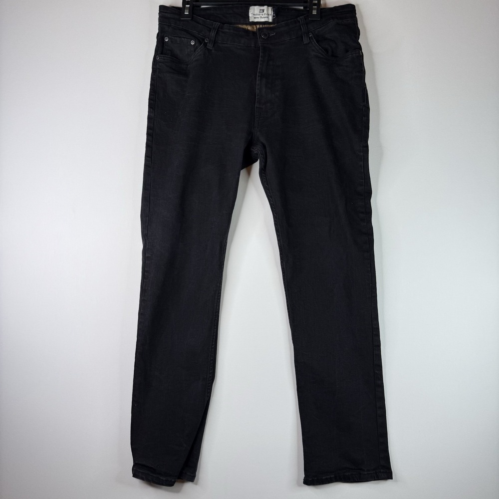 Thread and Cloth Men's Jeans 34 Black Straight Leg